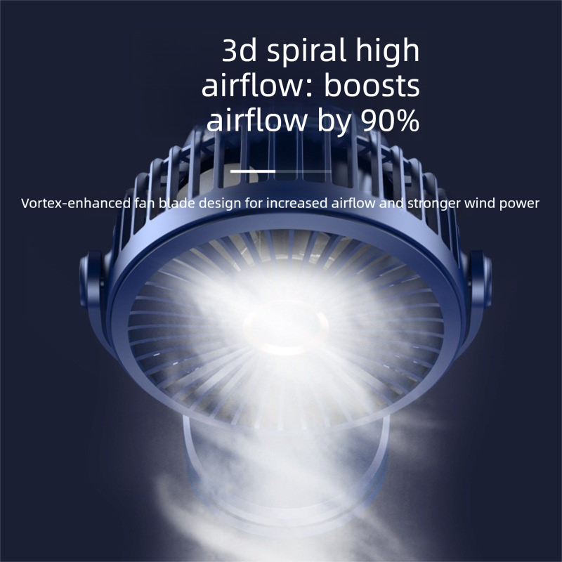 Green 10000mAh Portable Clip on Fan with 720 Degree Rotation 4 Speeds for Stroller Kitchen Office Desk Quiet Rechargeable Cooling Solution for Local Homes