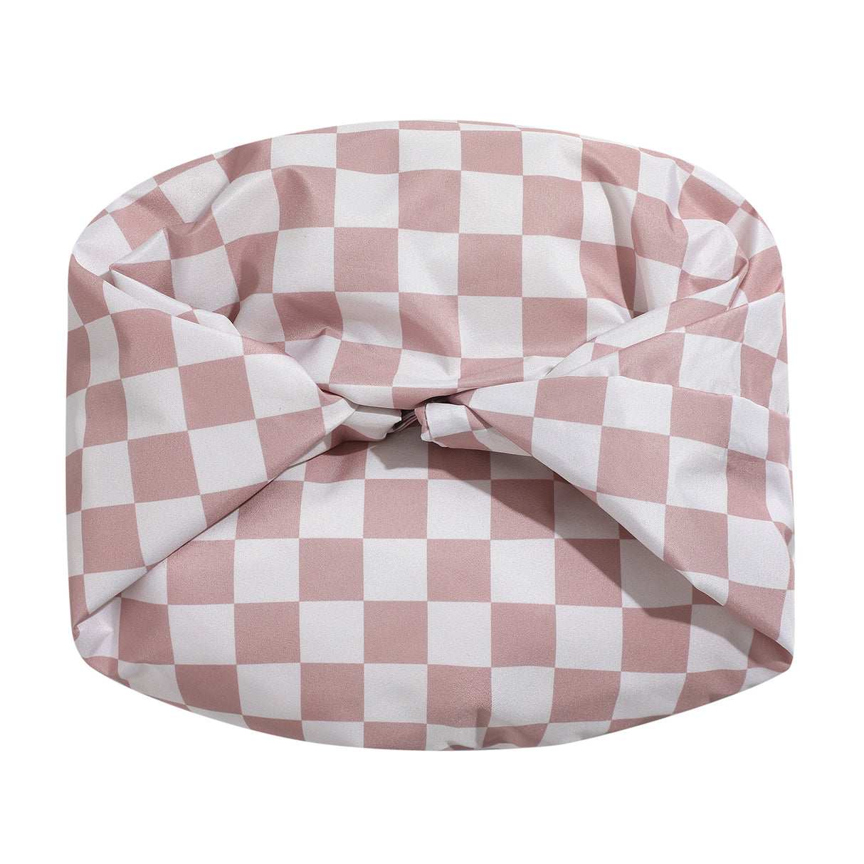 Burgundy tartan Premium Double-Layer Waterproof Shower Cap for Women Long Hair Protection Stylish Reusable Bath Hat for Professional Hair Care at Local Spas and Homes