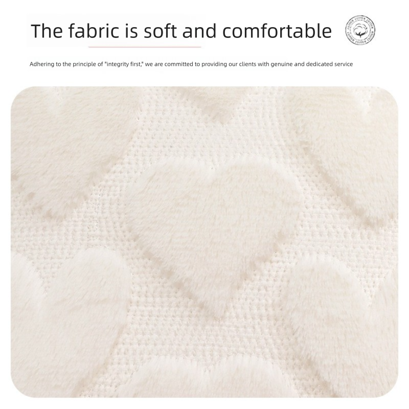 2-PCS Pink Romantic Heart-Shaped Tufted Pillow Covers Soft Plush 45x45cm Decorative Cushion Cases for Valentine's Day Living Room Sofa Local Standard Fit