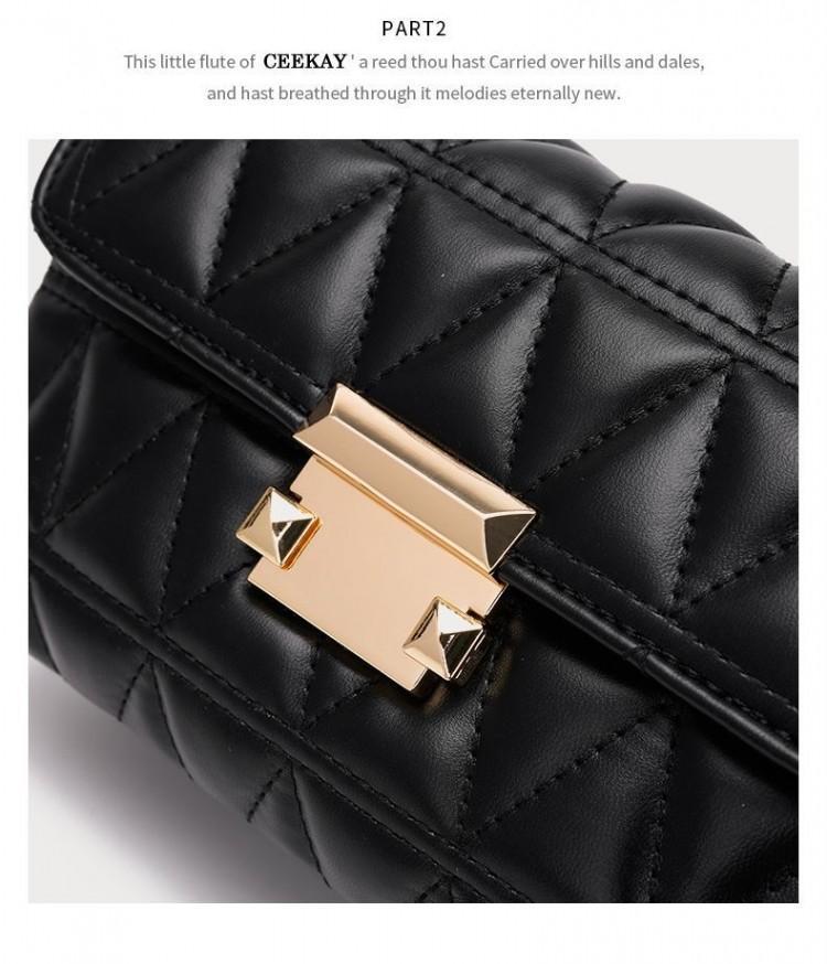 Quilted Chain Crossbody Bag for Women Classic White Shoulder Underarm Bag Elegant Designer Style Luxury Texture Versatile Daily Handbag