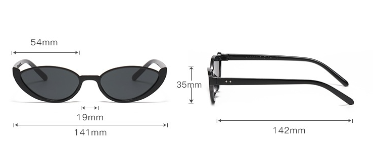 Light tea-coloured Frame With Blue Flakes 2PCS Fashionable Cat-Eye Sunglasses for Women - Retro INS Style UV Protection Shades