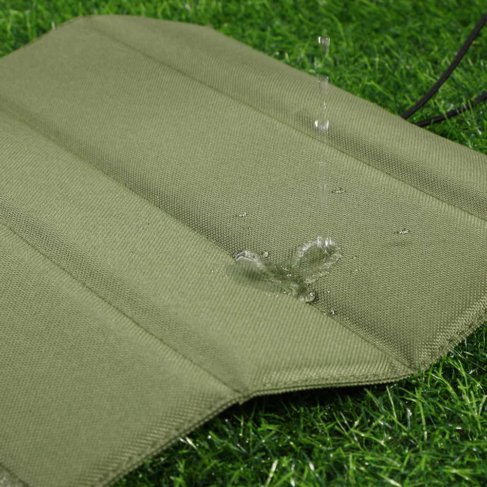 3PCS Beige Portable Outdoor Folding Seat Cushion - 42cm x 32cm for Camping and Hiking