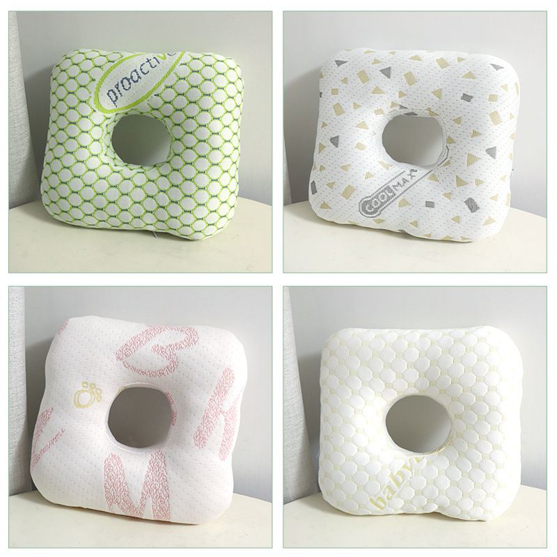 Green Ear Piercing Pillow - Soft Side Sleeper Cushion with Hollow Center for Pressure Relief, Post-Piercing Care & Comfortable Napping