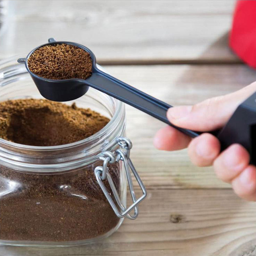 Giraffe-Shaped Coffee Scoop Set of 10 in Black ABS Plastic for Precise Coffee Grounds Measurement