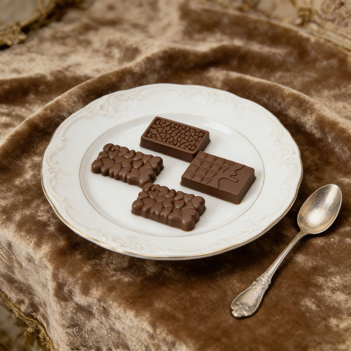 2-Piece Dubai Rectangle Chocolate Silicone Mold Set – Food-Grade, Easy Release, Heat-Resistant Baking Molds for Chocolate, Candy, and Cake(Chocolate bars)