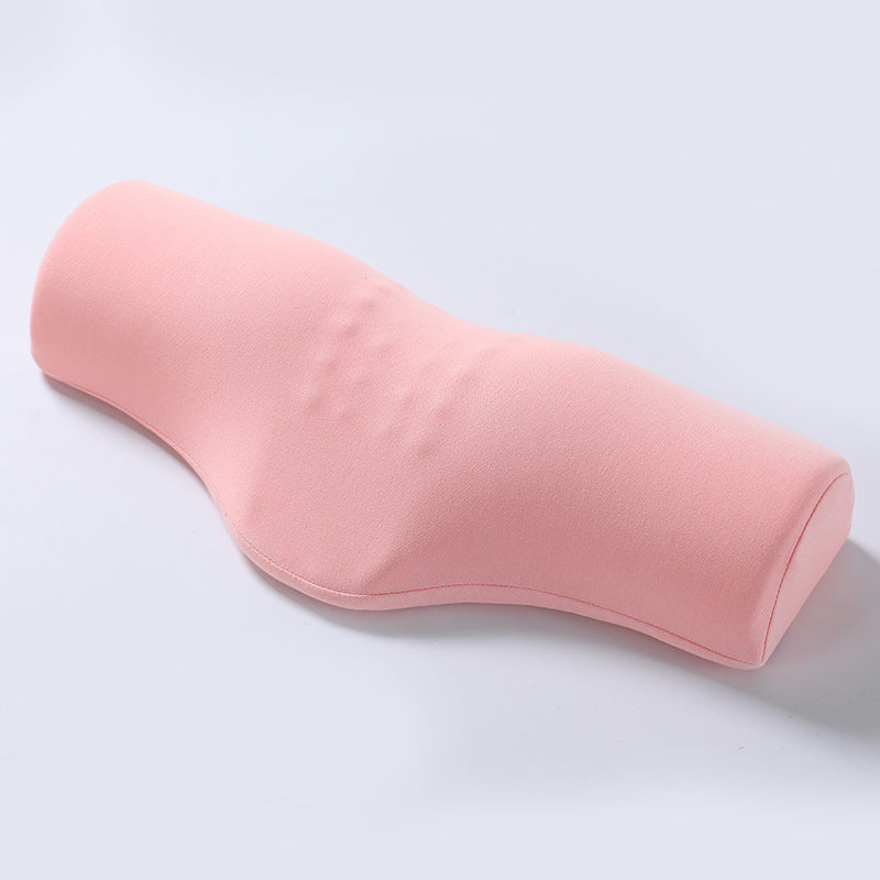 Pink Cervical Support Pillow – Memory Foam Core with Ergonomic Design for Neck Pain Relief and Deep Sleep