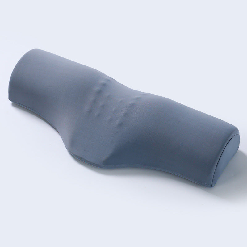 Dark gray Cervical Support Pillow – Memory Foam Core with Ergonomic Design for Neck Pain Relief and Deep Sleep(Ice Silk Style)
