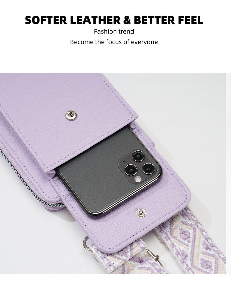 Yellow Women's Multi-Functional Crossbody Phone Bag with Detachable Coin Purse, PU Leather Shoulder Bag with Credit Card Slots, Stylish Minimalist Design for Daily Use