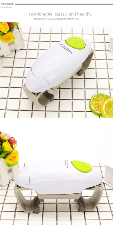 Black Upgraded One-Touch Electric Can Opener — Dual-Handle Design, Automatic Hands-Free Can/Bottle Opener, ABS Material, Battery-Powered (Batteries Not Included), Designed for the Kitchen