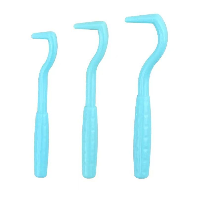 2-Pack Blue Pet Tick Remover Tool Set - Small Medium Large Flea and Tick Hook Removers