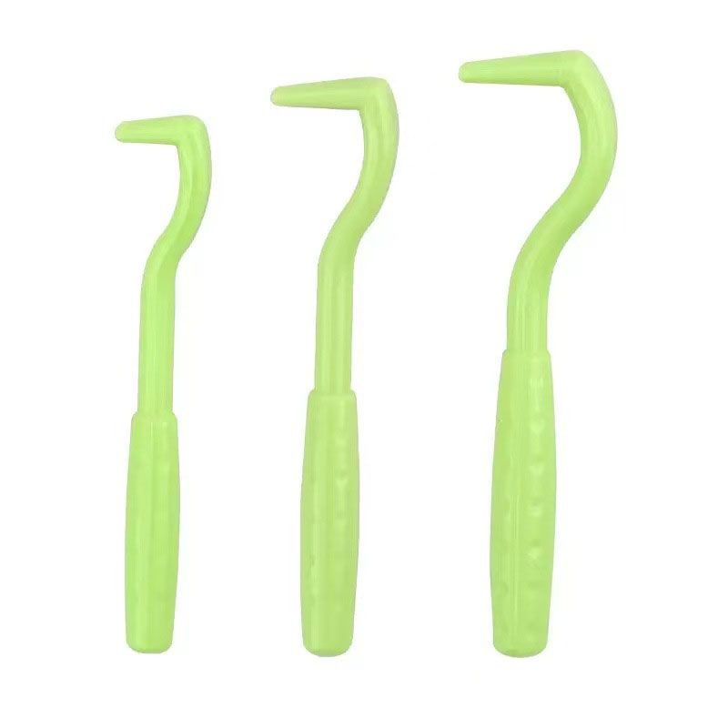 2-Pack Green Pet Tick Remover Tool Set - Small Medium Large Flea and Tick Hook Removers