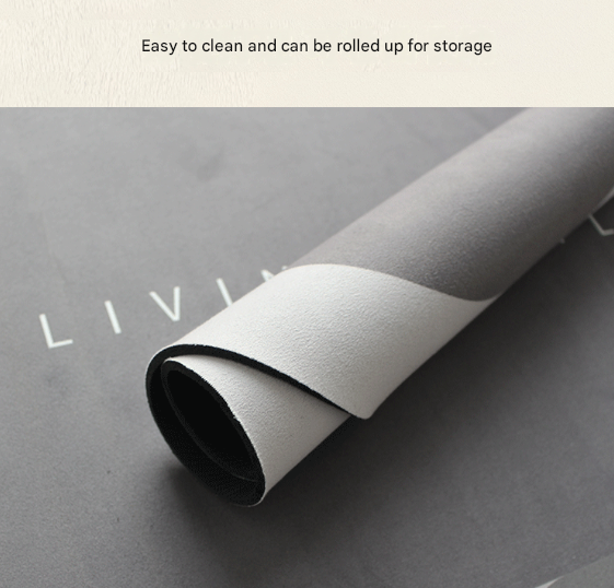 Red Kitchen Countertop Drainage Mat Absorbent Quick Dry Tech Velvet Dish Drying Pad 40x60cm(CD0075-2)