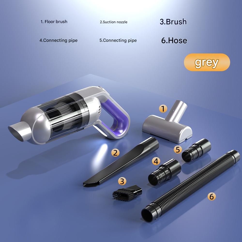 Cordless Handheld Vacuum Cleaner set - USB Rechargeable Portable Car Vacuum with Detachable Nozzle, Lightweight Dust Buster for Car Interior, Home, Office and Pet Hair