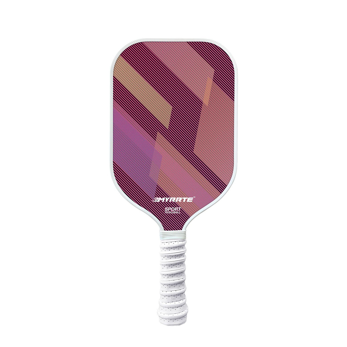 1 pcs Dreamy Purple Fiberglass Pickleball Paddle Lightweight PP Honeycomb Core Training Racket for Beginners and Recreational Play with Cushioned Grip