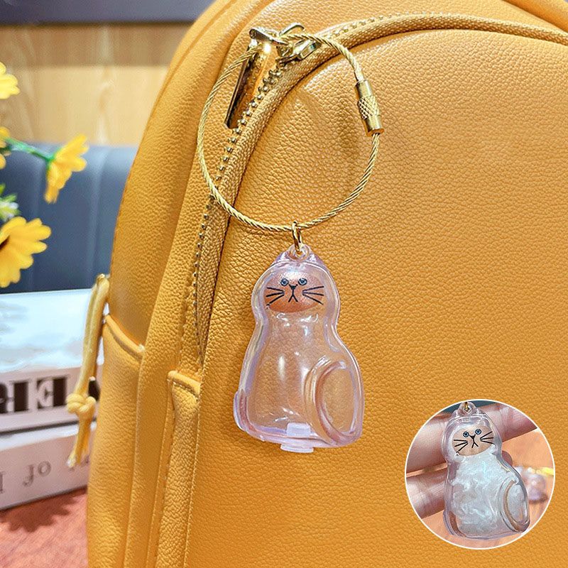 Transparent cat Complete Cat Care Set - One-Touch Deshedding Brush, Stainless Steel Nail Clipper & Fur Collection Locket