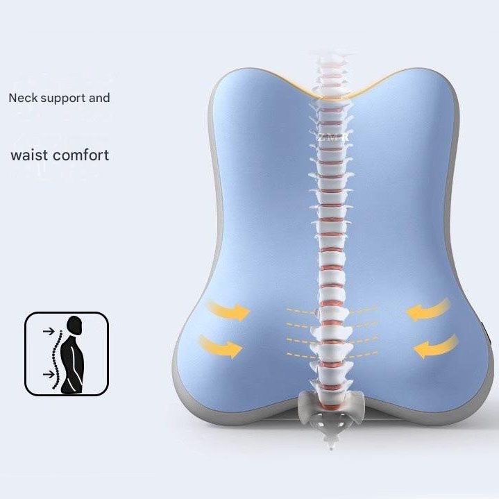 Beige Memory Foam Reading Pillow & Back Support Cushion with Adjustable Wedge, Ergonomic Neck and Lumbar Support for Bed, Sofa, Reading, Gaming and Relaxation