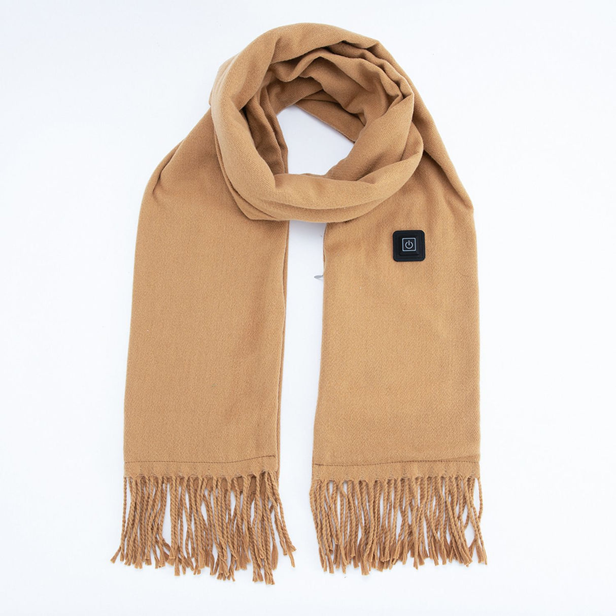 Camel USB Heated Scarf Electric Heating Winter Scarf Smart Temperature Control Warm Thermal Neck Warmer USB Powered Heated Scarf for Women Men