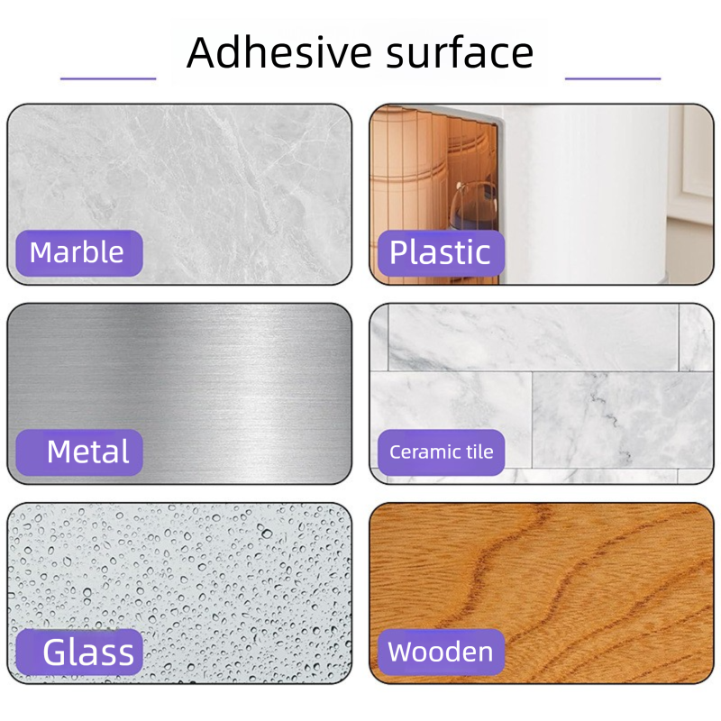 Clear Silicone Door Handle Bumper Strips 10 Pack Long Strip Self Adhesive Anti Collision Pads for Doors Cabinets Refrigerators 63 x 10 x 2 mm