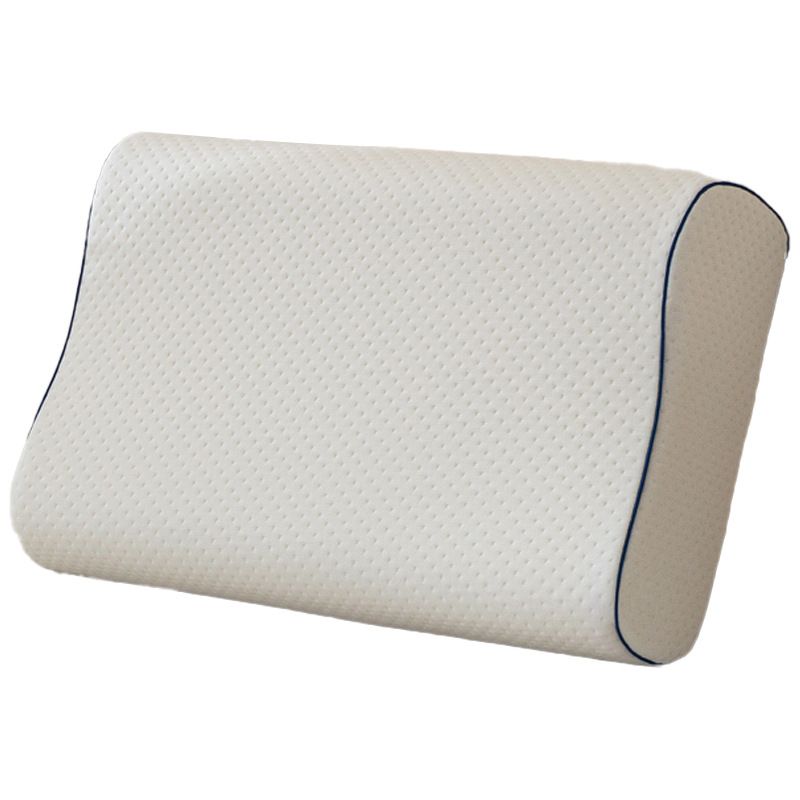 Memory Foam Pillow - 1 Piece Cervical Support Pillow with Bamboo Fibre Fabric 60x40x16/14cm for Home Sleeping