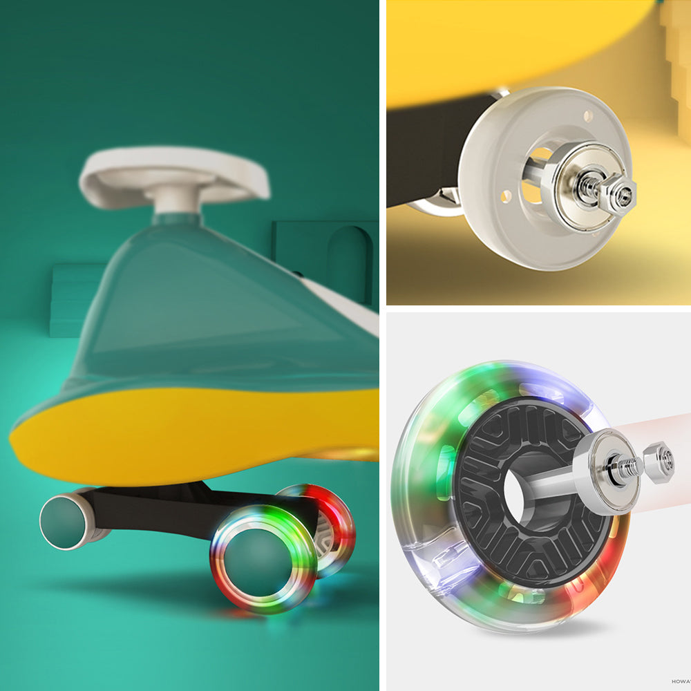 Green-Glide Walker Swing Car Twist Car Rind On Toy Italian Designer For Children Outdoor