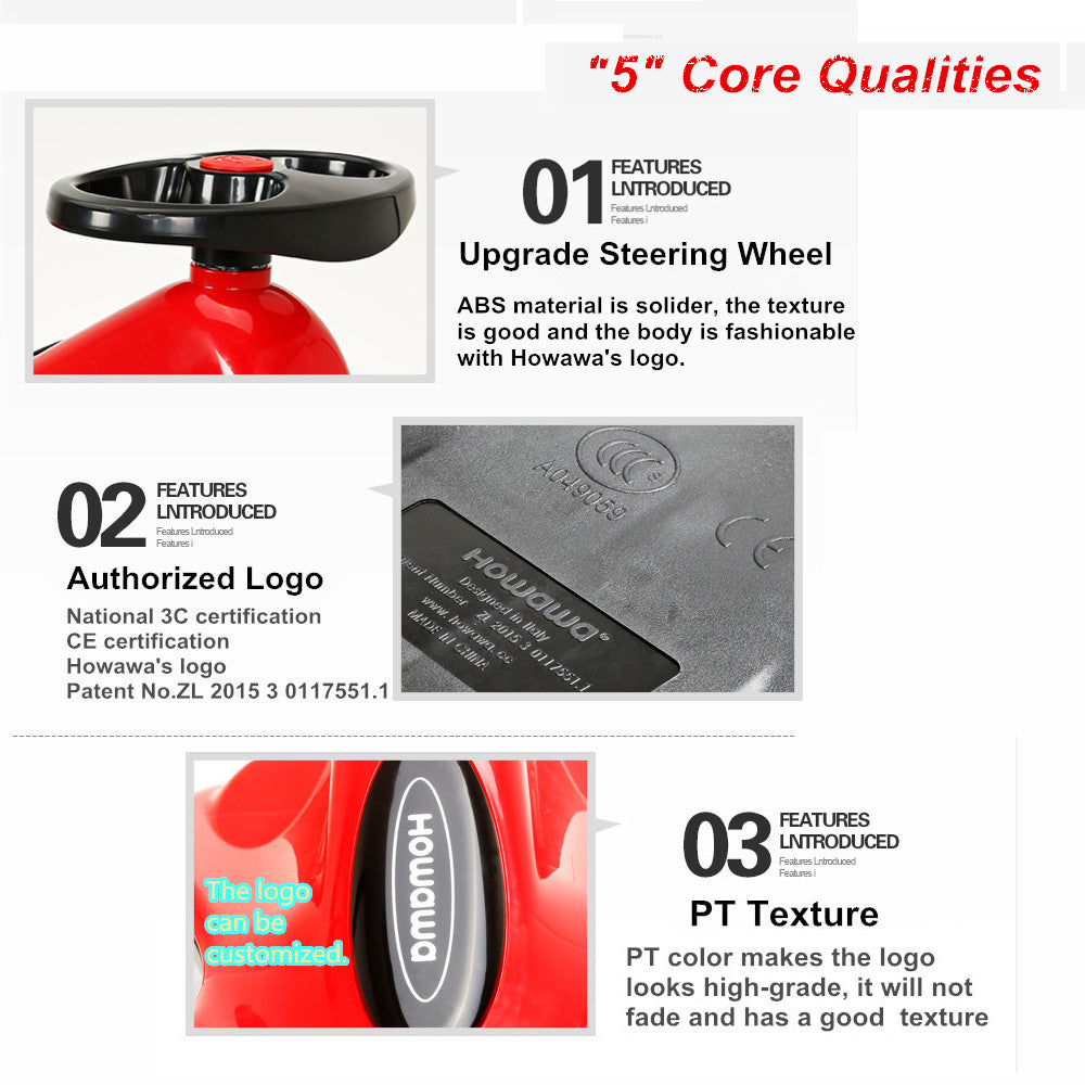 Green-Glide Walker Swing Car Twist Car Rind On Toy Italian Designer For Children Outdoor