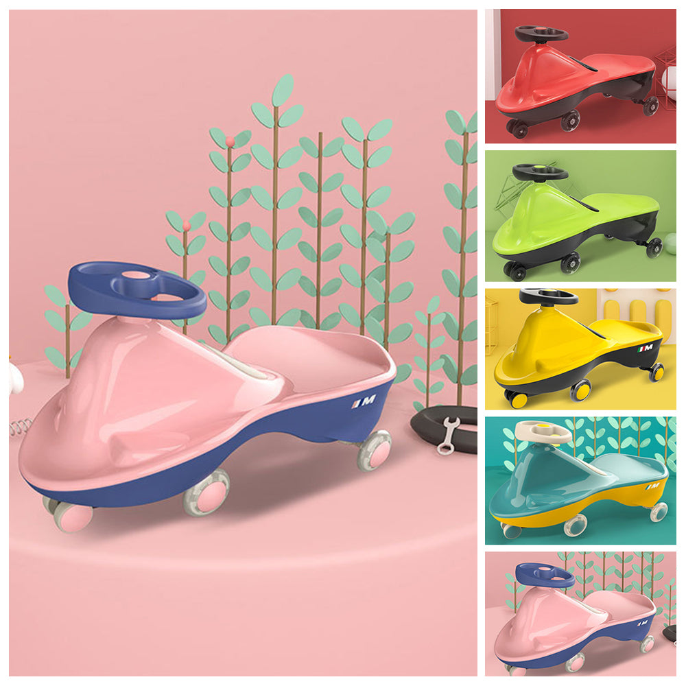 Rococo Pink-Glide Walker Swing Car Twist Car Rind On Toy Italian Designer For Children Outdoor