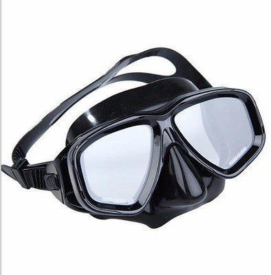 D2 Prescription Diving Mask for Nearsighted Adults and Teens with Tempered Glass Lens – Black