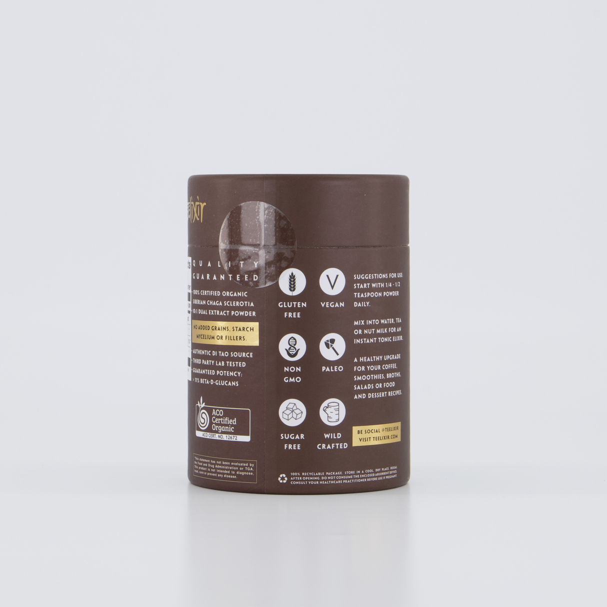 Teelixir Organic Chaga Mushroom 250g