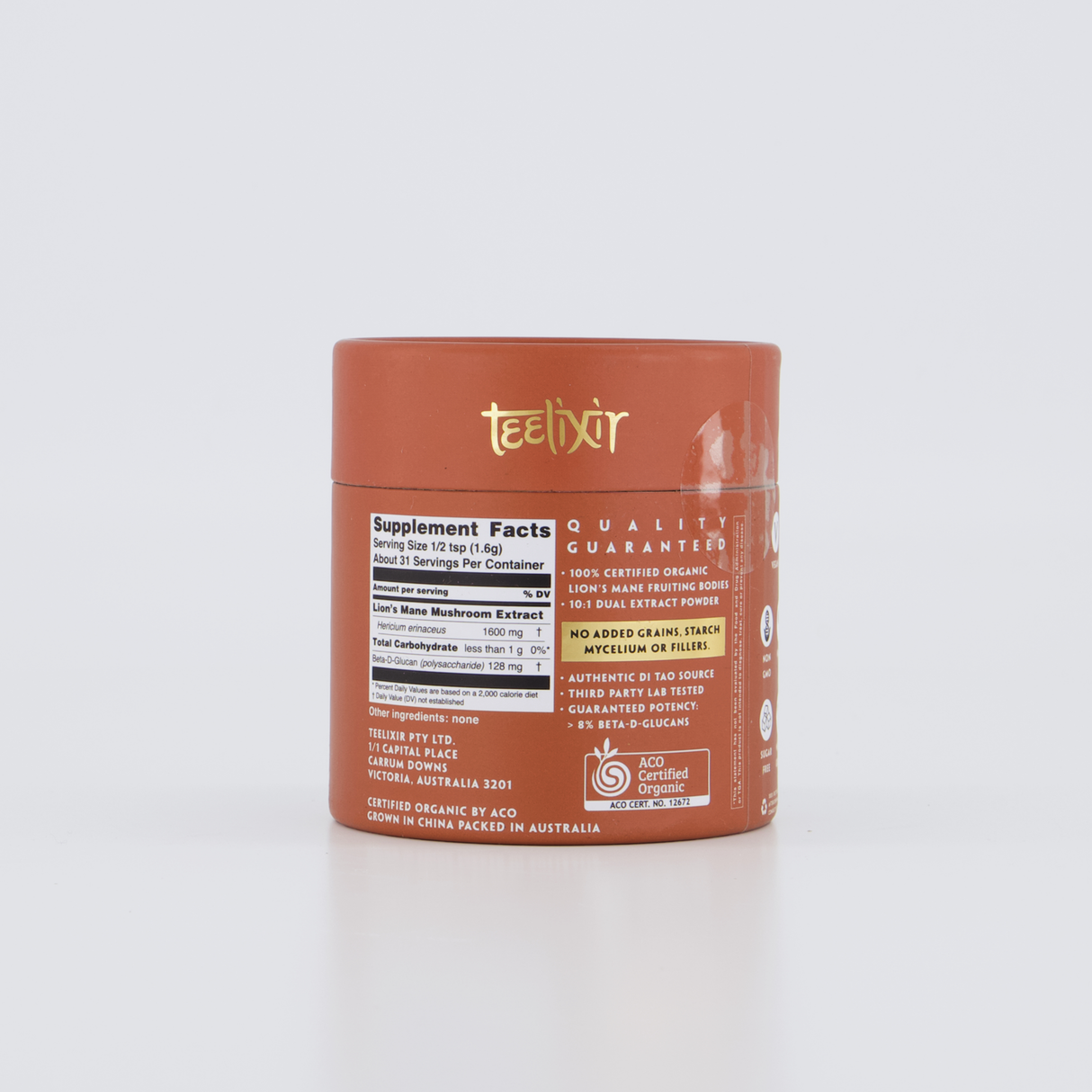 Teelixir Organic Lion's Mane Mushroom 500g