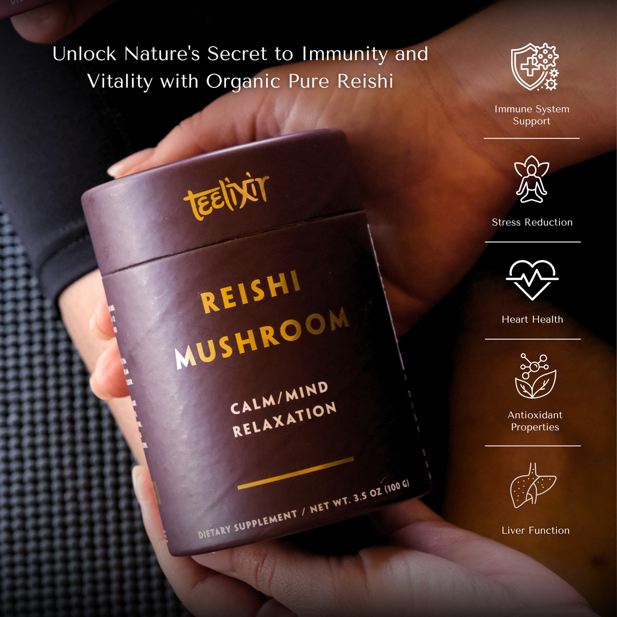 Teelixir Organic Reishi Mushroom 250g