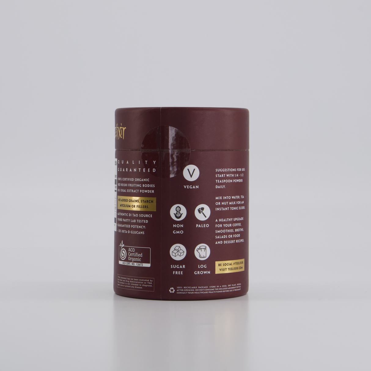 Teelixir Organic Reishi Mushroom 250g