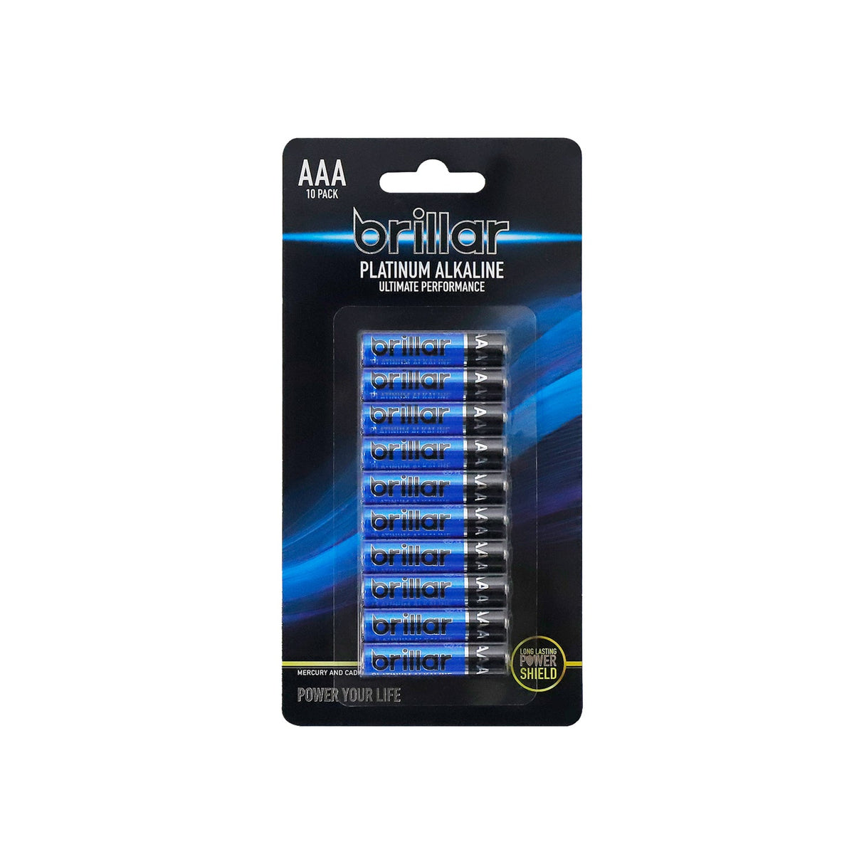 Brillar 10pk AAA Alkaline Batteries 1.5V LR03