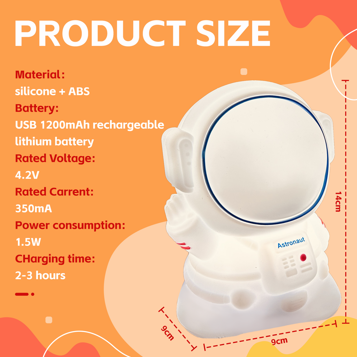 Squishy Astronaut Night Light