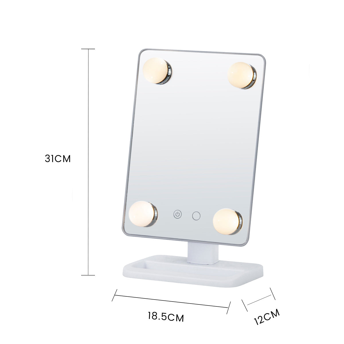 Clevinger Bel Air Led Illuminated Makeup Vanity Mirror Adjustable Tilt Function