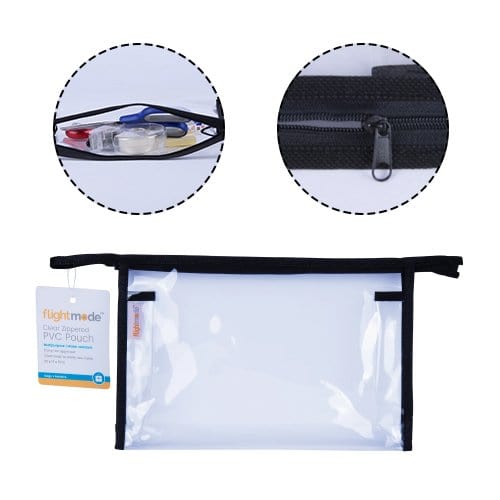 Transparent Waterproof Zippered Storage Bag
