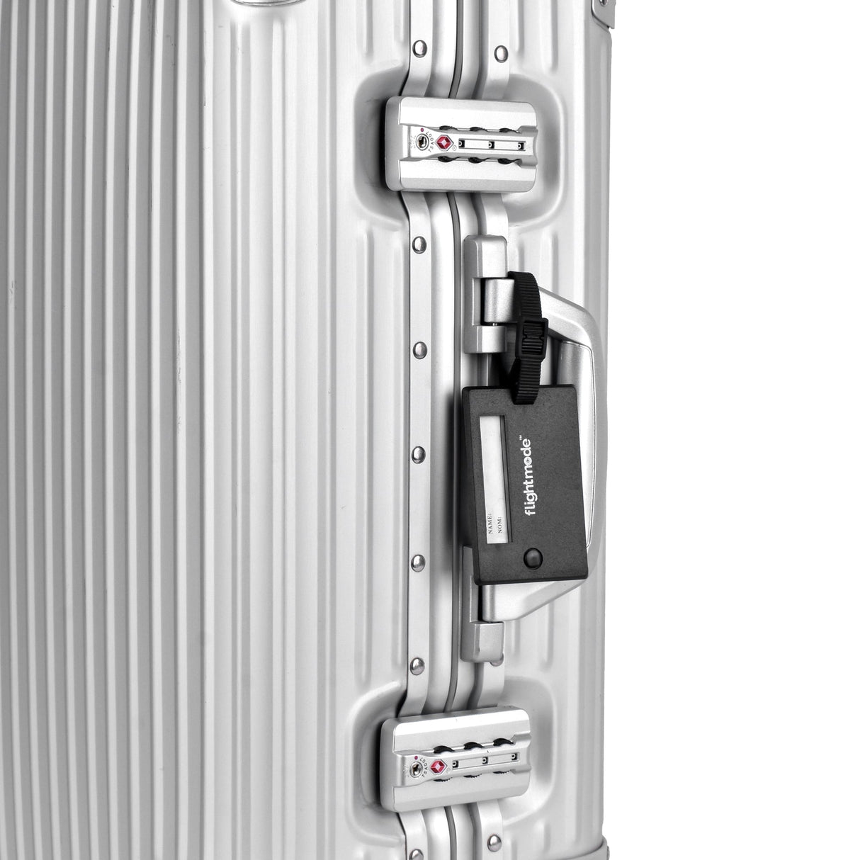 Set of 2 Swivel ID Tags with Flexible Strap for Luggage