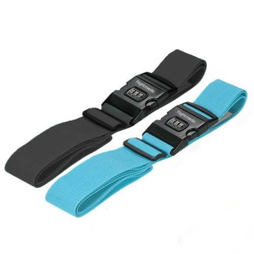 3-Dial Adjustable Travel Luggage Strap Lock with 180cm Length