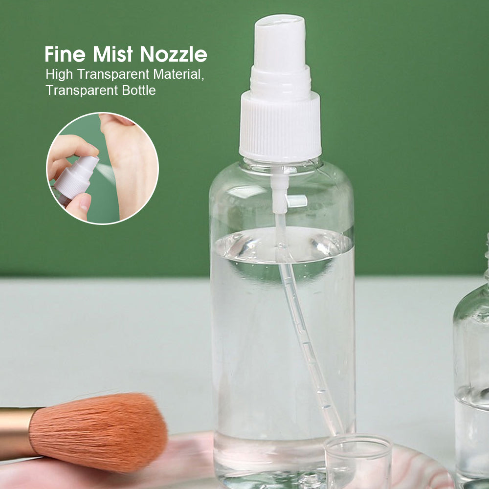 Travel Essentials: 6-Piece Reusable Bottle Set with Convenient PVC Storage Bag