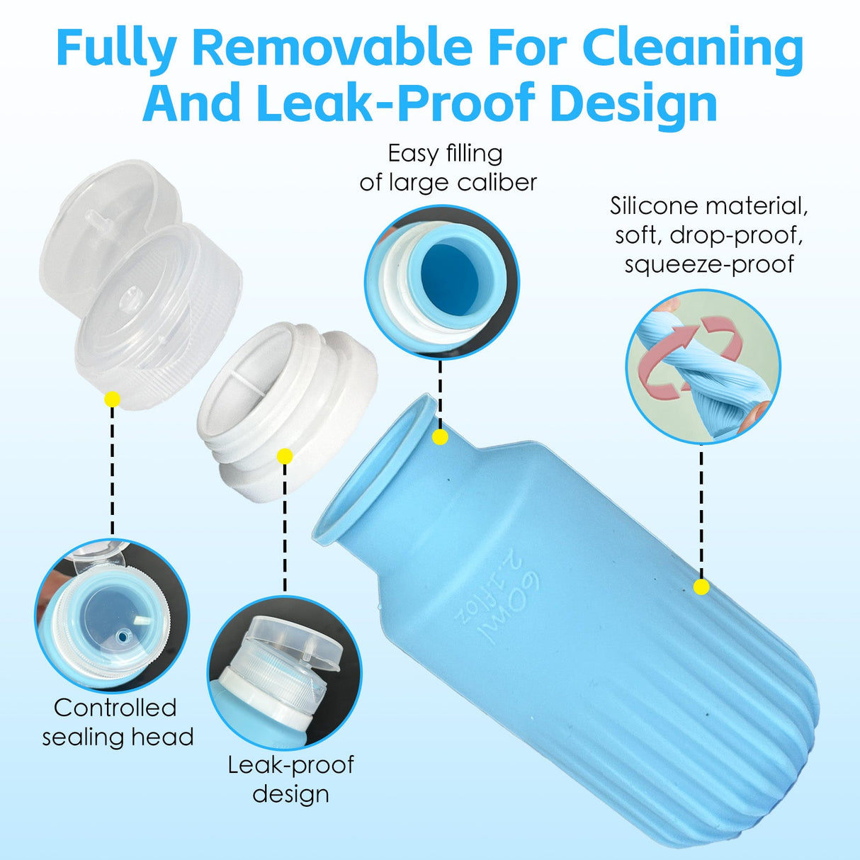 8 Pcs Travel Bottles Set for Toiletries