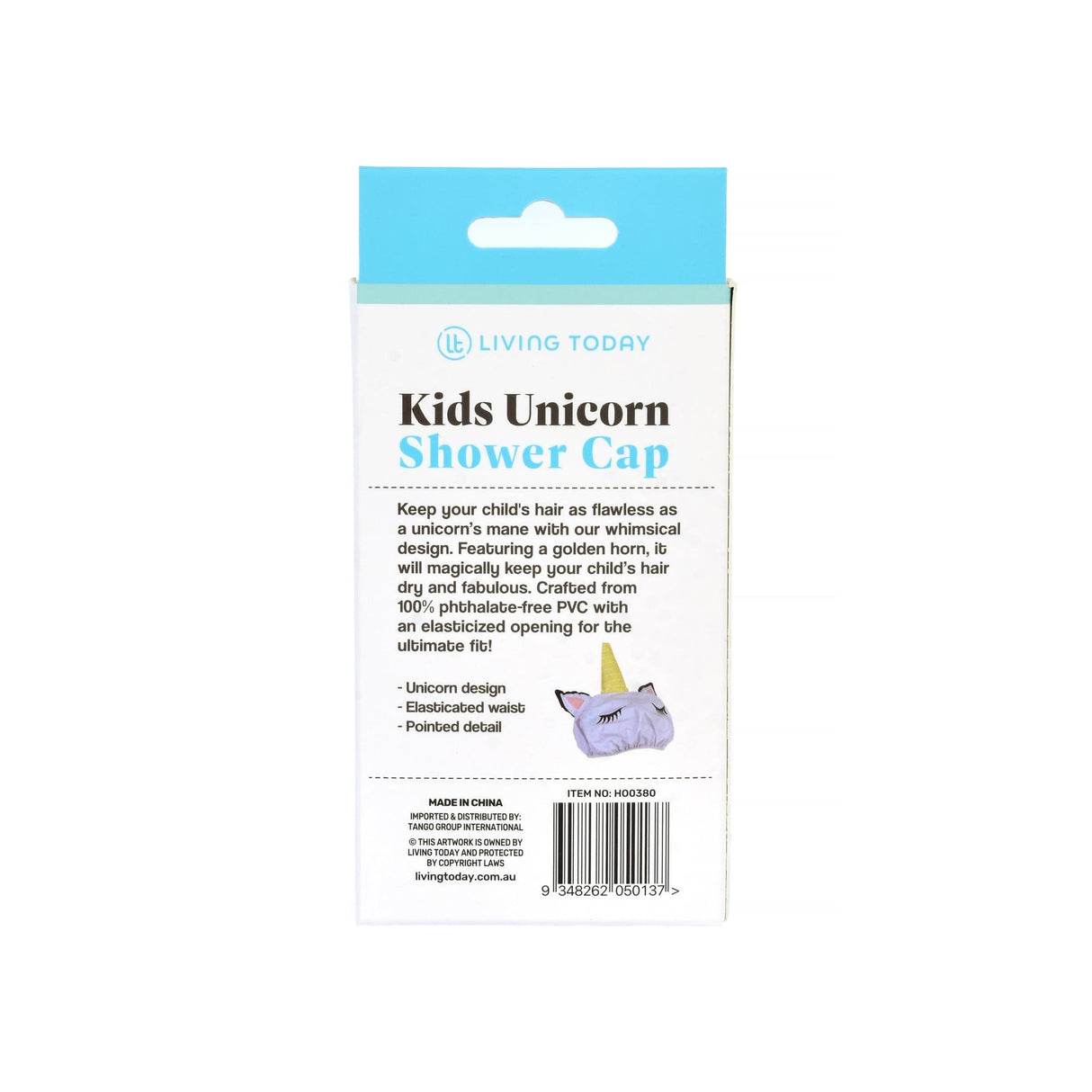 Kids Unicorn Shower Cap