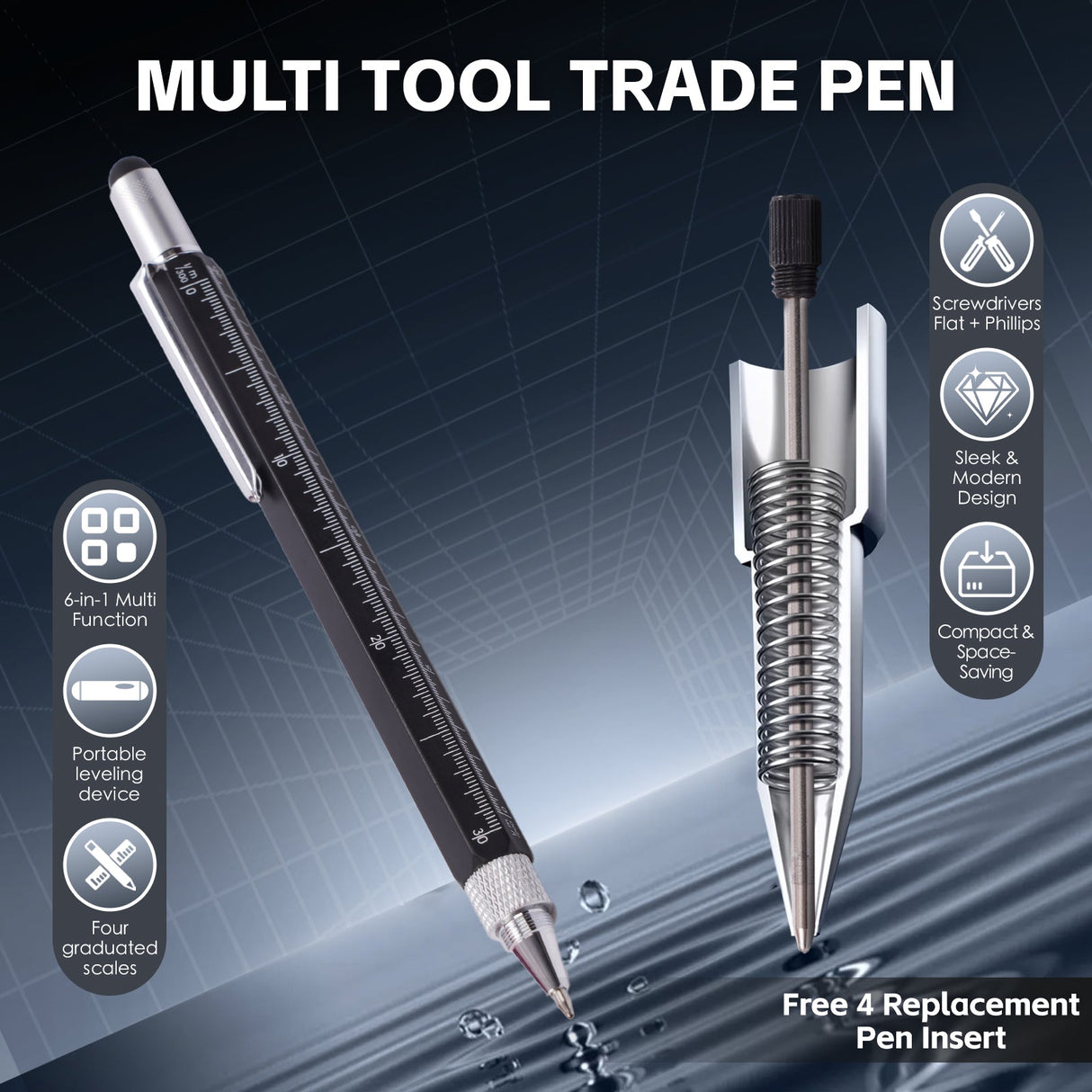 6 in 1 Multi Tool Trade Pen