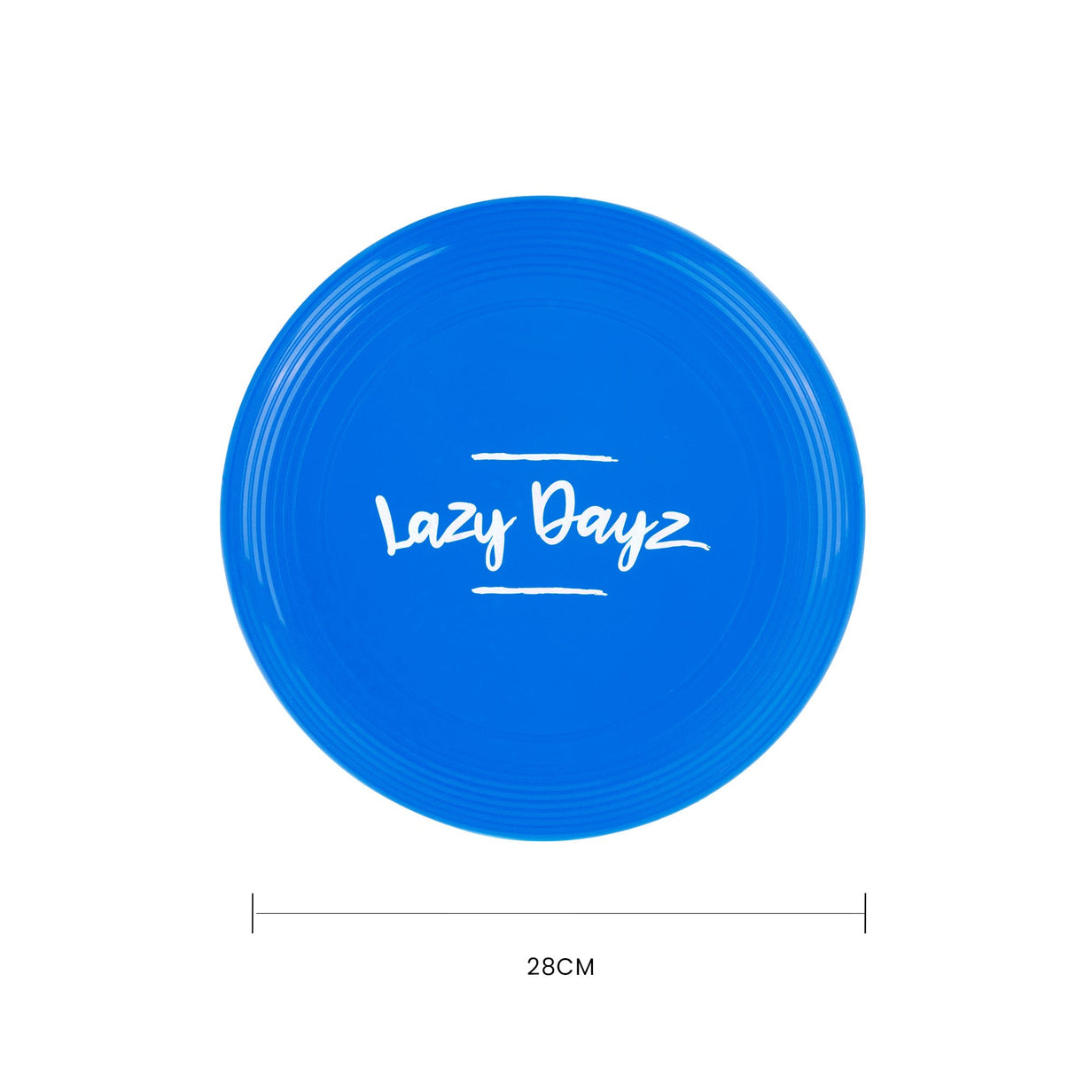 28cm Lazy Dayz Jumbo Neon Beach Frisbee - Blue