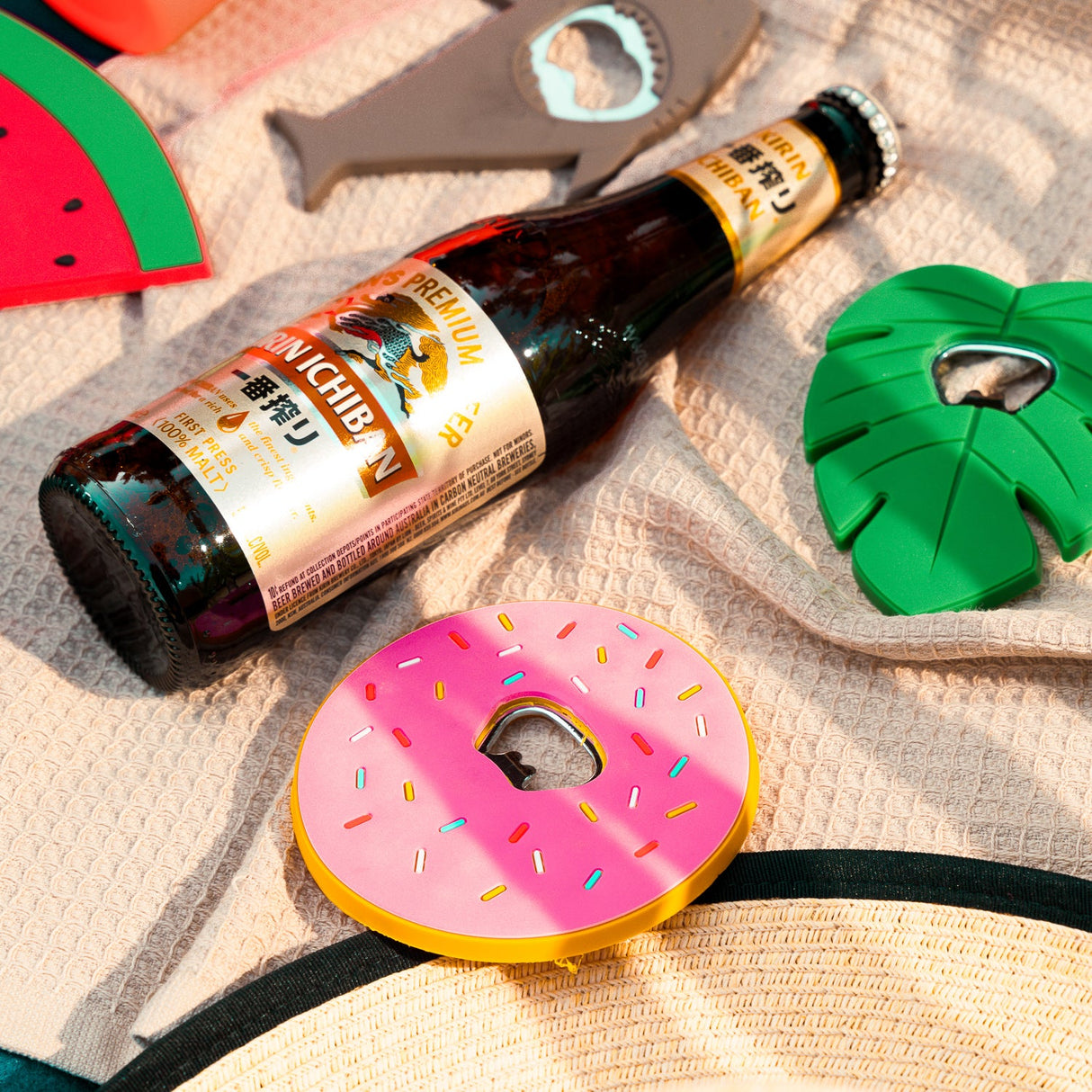 Summer Fun 4-Pack Novelty Bottle Openers ??12cm Steel Design