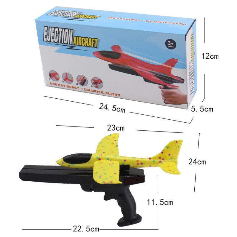 2x Ejection Foam Plane Toy Outdoor Sport with Light Safe for Children Birthday Gift