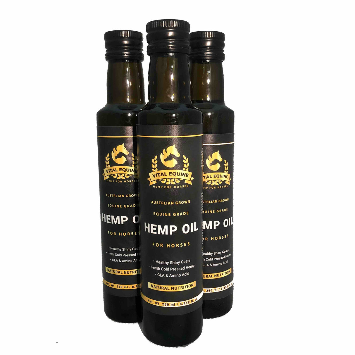 Premium Australian Equine Hemp Oil ??Natural Nutritional Support for Horses