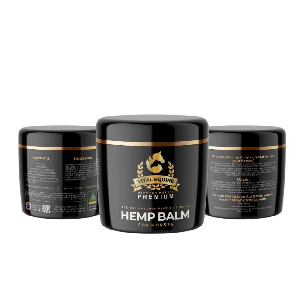 Vital Equine | Hemp Starter Pack | Turmeric + Hemp Oil & Lemon Myrtle Balm