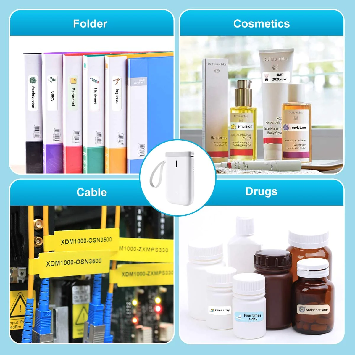 Niimbot D11 Protable Wireless Connection Label Printer White