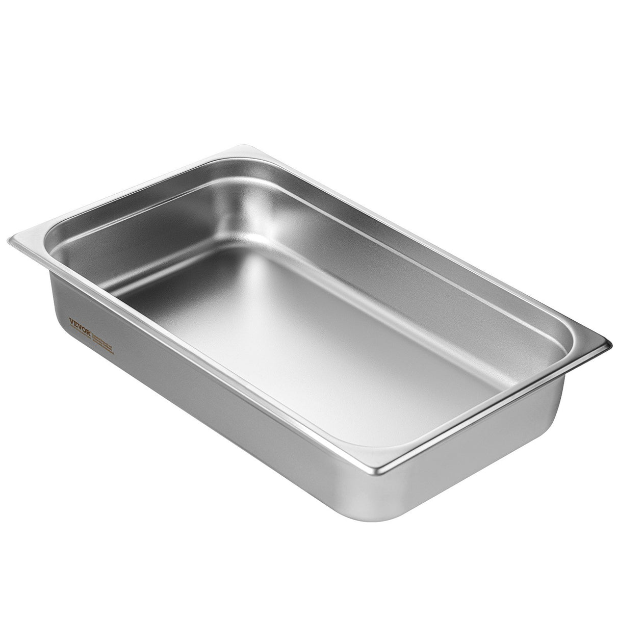 VEVOR 6 Pack Hotel Pans, Full Size Anti-Jam Steam Pan, 0.8mm Thick Stainless Steel Restaurant Steam Table Pan, 4-Inch Deep Commercial Table Pan,