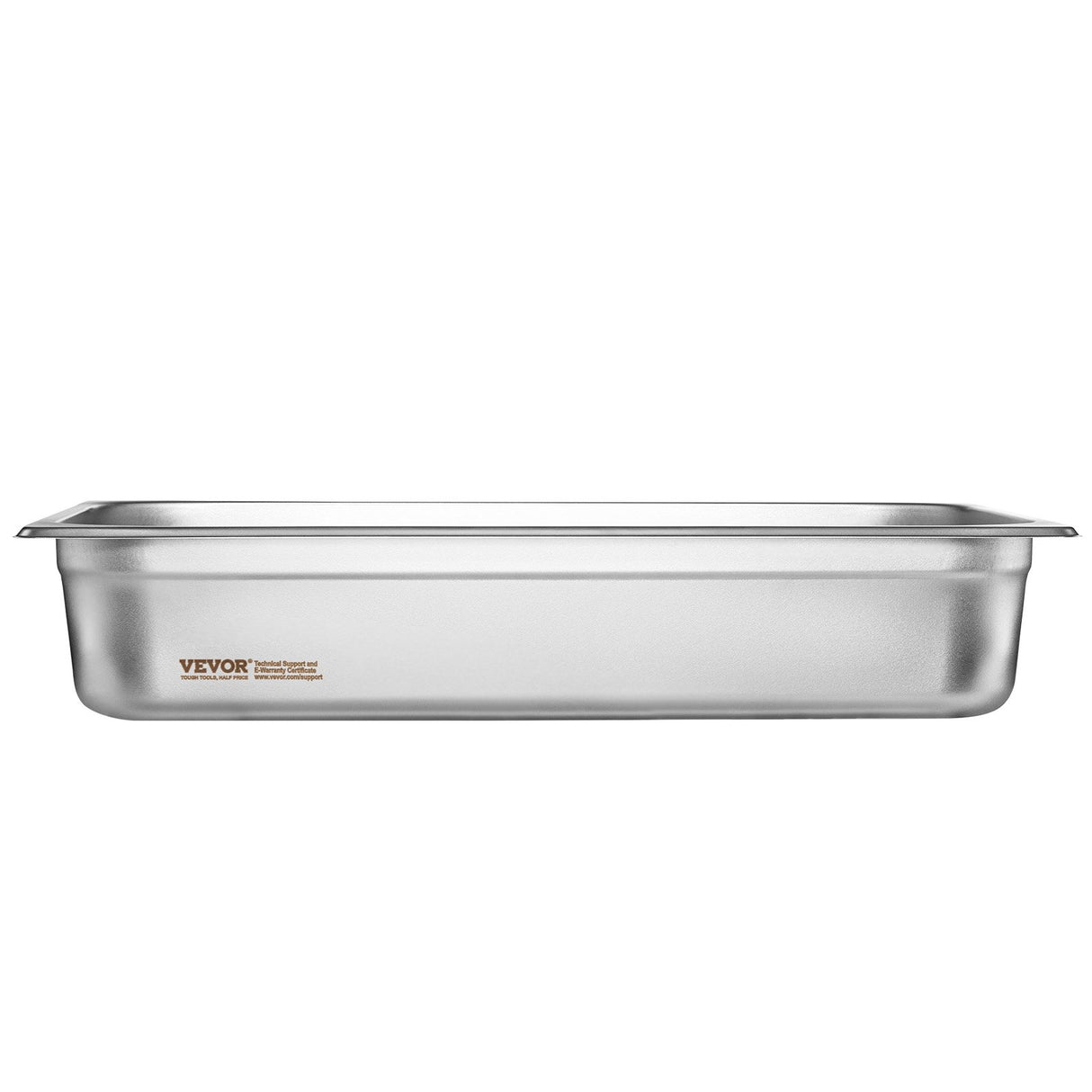 VEVOR 6 Pack Hotel Pans, Full Size Anti-Jam Steam Pan, 0.8mm Thick Stainless Steel Restaurant Steam Table Pan, 4-Inch Deep Commercial Table Pan,