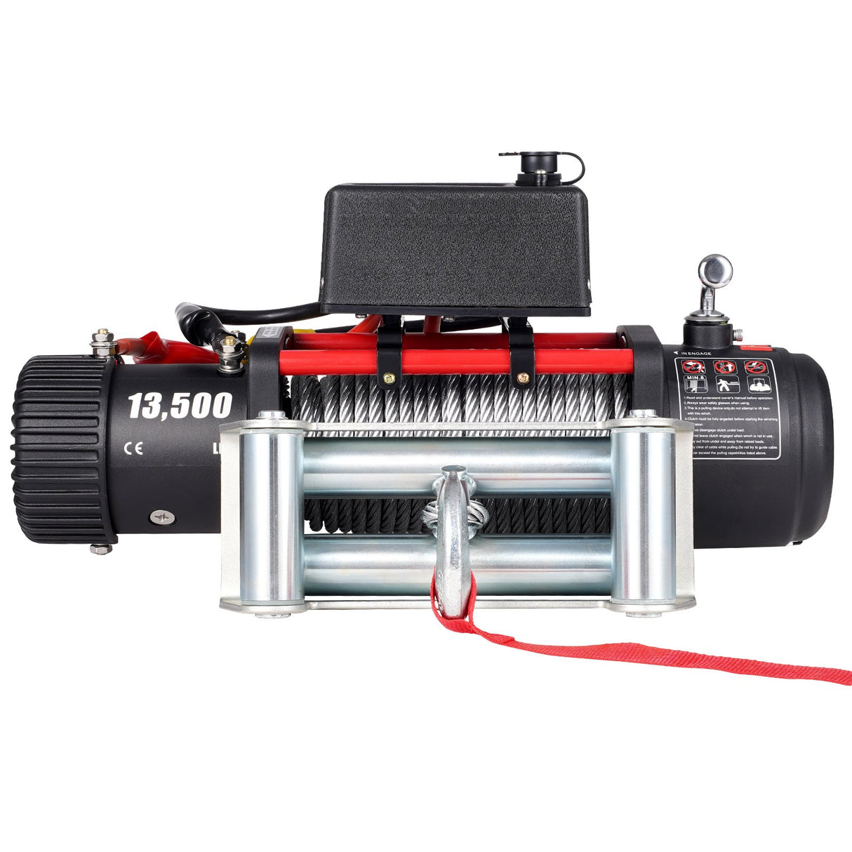 VEVOR Electric Winch Recovery 12v 13500Lb / 6125Kg,Electric Truck Winch with Handle and Wireless Remote Control,13500Lb /6125Kg Electric Truck Winch